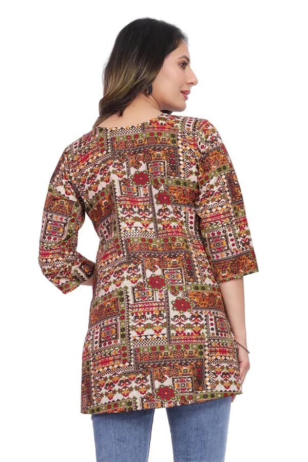 Women_Jaipuri_Cotton_Printed_Short_Kurta_Top