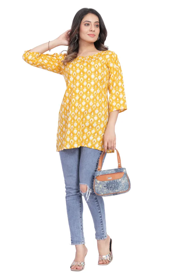 Women_Jaipuri_Cotton_Printed_Short_Kurta_Top