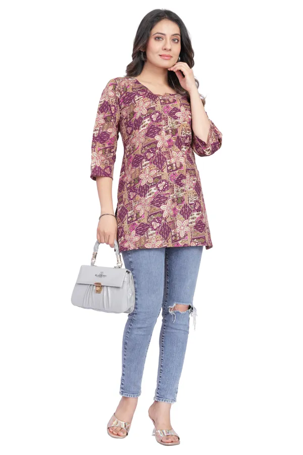 Women_Jaipuri_Cotton_Printed_Short_Kurta_Top