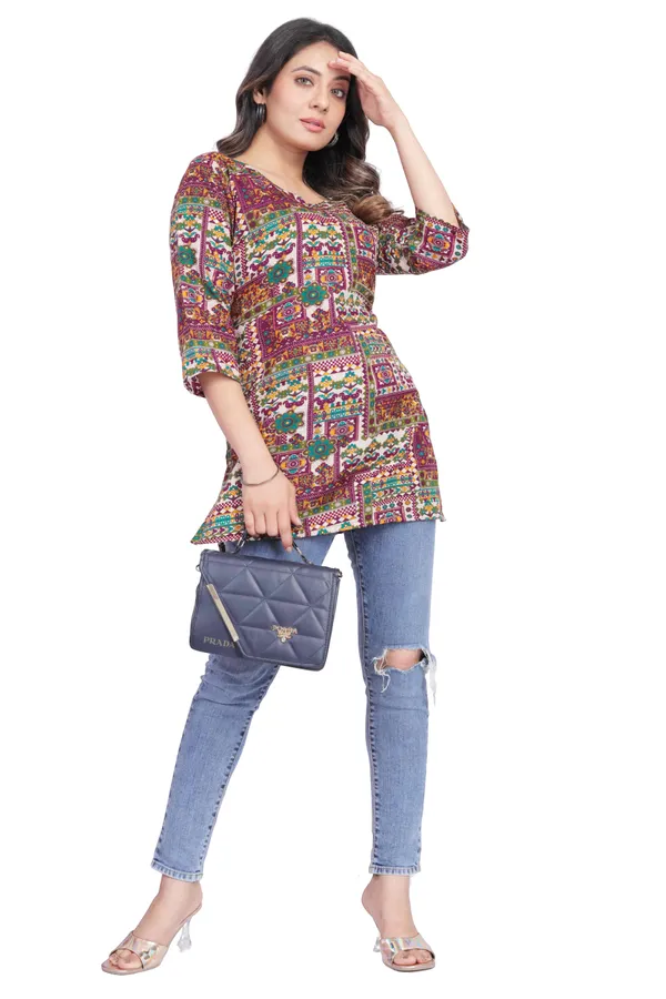 Women_Jaipuri_Cotton_Printed_Short_Kurta_Top
