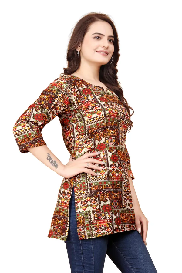 Women_Jaipuri_Cotton_Printed_Short_Kurta_Top