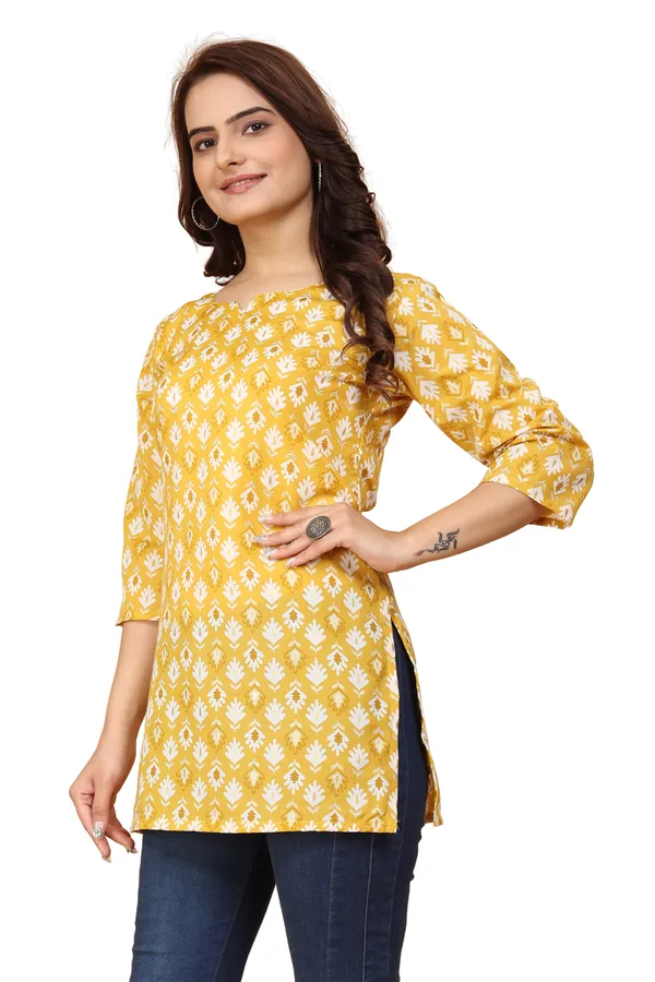 Women_Jaipuri_Cotton_Printed_Short_Kurta_Top