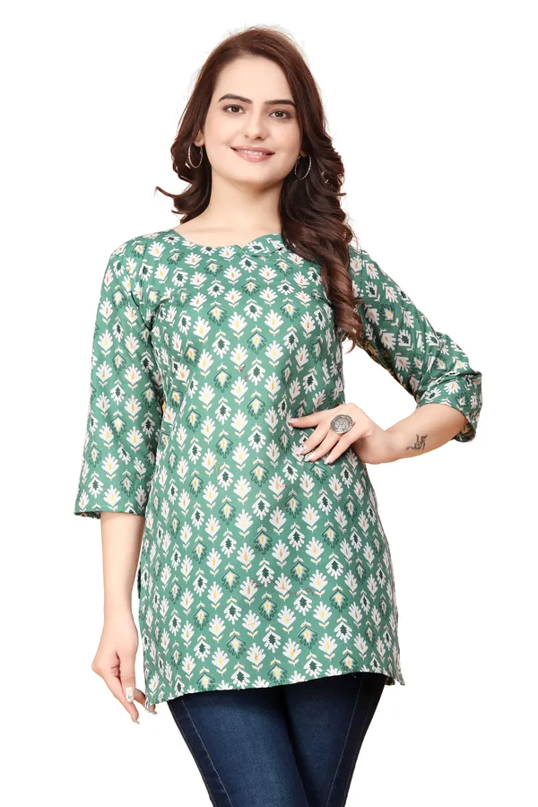 Women_Jaipuri_Cotton_Printed_Short_Kurta_Top