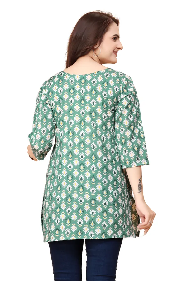 Women_Jaipuri_Cotton_Printed_Short_Kurta_Top