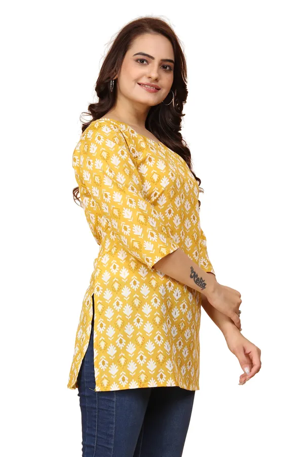Women_Jaipuri_Cotton_Printed_Short_Kurta_Top