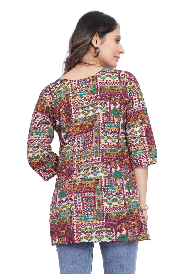 Women_Jaipuri_Cotton_Printed_Short_Kurta_Top