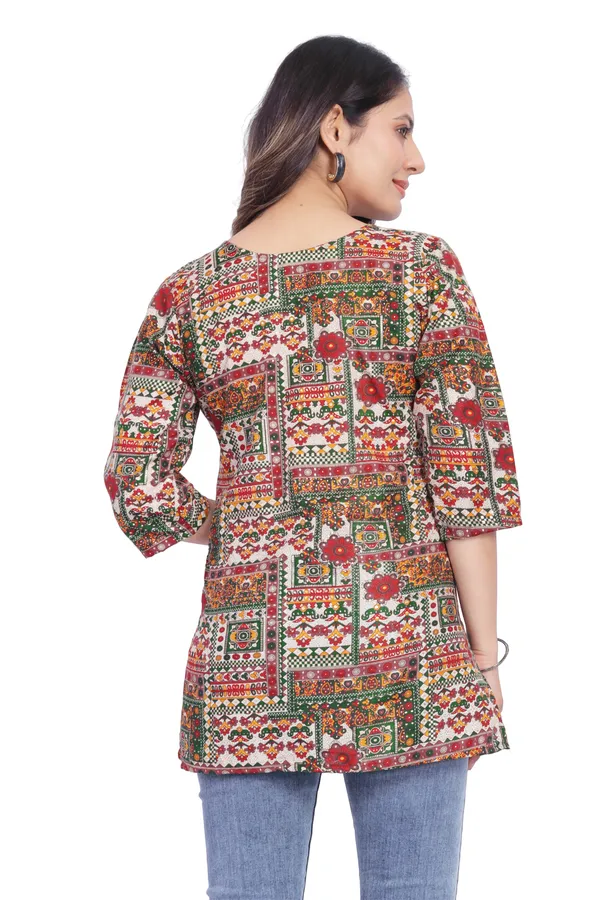 Women_Jaipuri_Cotton_Printed_Short_Kurta_Top