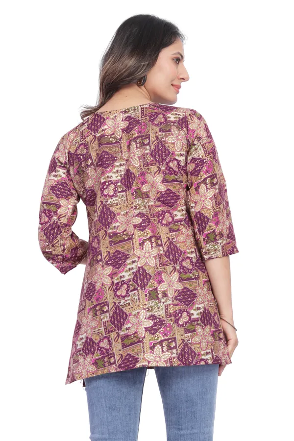 Women_Jaipuri_Cotton_Printed_Short_Kurta_Top