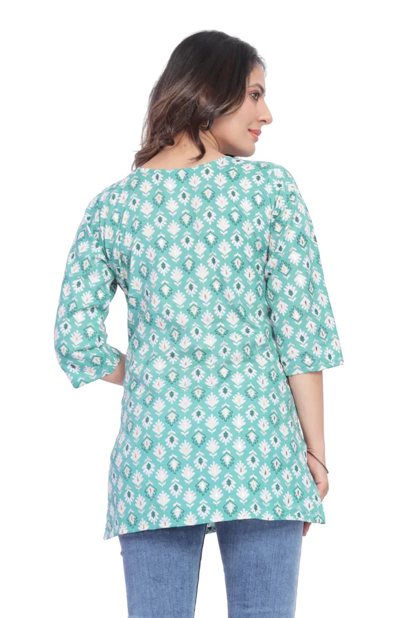 Women_Jaipuri_Cotton_Printed_Short_Kurta_Top