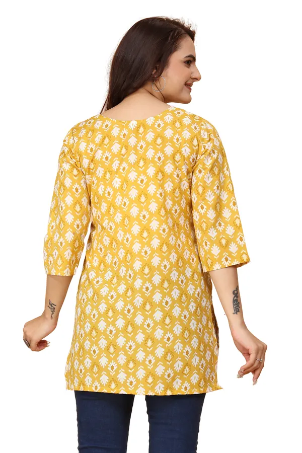 Women_Jaipuri_Cotton_Printed_Short_Kurta_Top