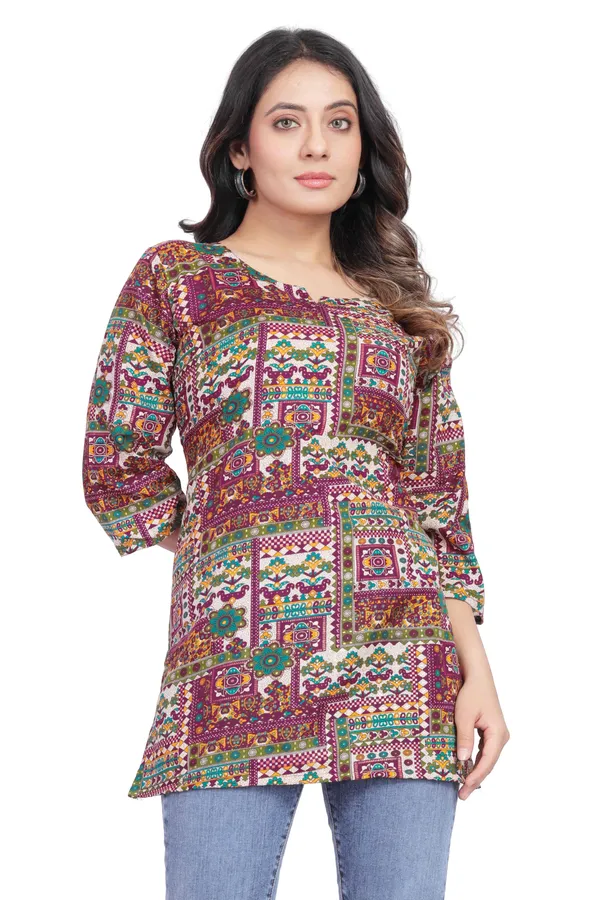 Women_Jaipuri_Cotton_Printed_Short_Kurta_Top