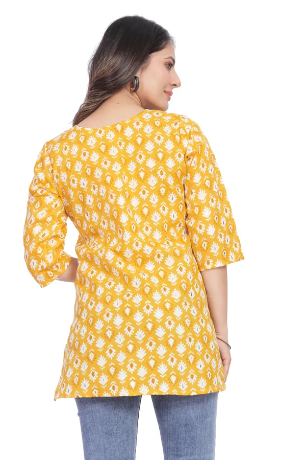 Women_Jaipuri_Cotton_Printed_Short_Kurta_Top