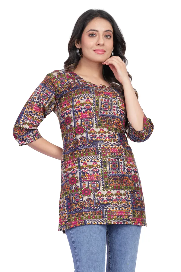 Women_Jaipuri_Cotton_Printed_Short_Kurta_Top
