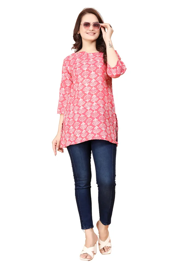 Women_Jaipuri_Cotton_Printed_Short_Kurta_Top
