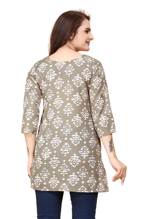 Women_Jaipuri_Cotton_Printed_Short_Kurta_Top