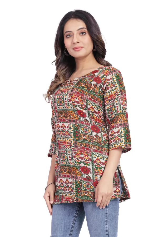Women_Jaipuri_Cotton_Printed_Short_Kurta_Top