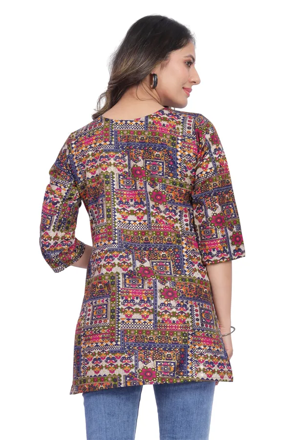 Women_Jaipuri_Cotton_Printed_Short_Kurta_Top