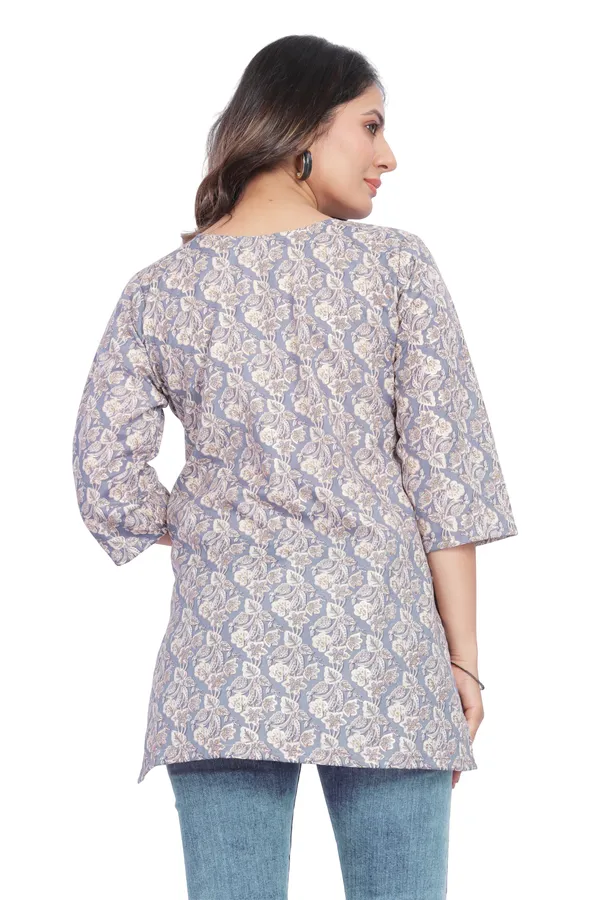 Women_Jaipuri_Cotton_Printed_Short_Kurta_Top