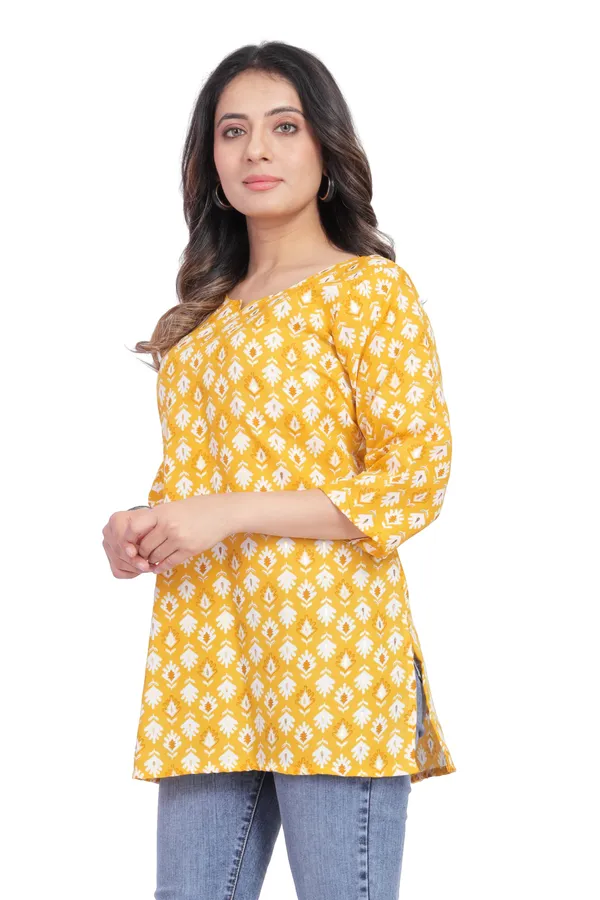 Women_Jaipuri_Cotton_Printed_Short_Kurta_Top