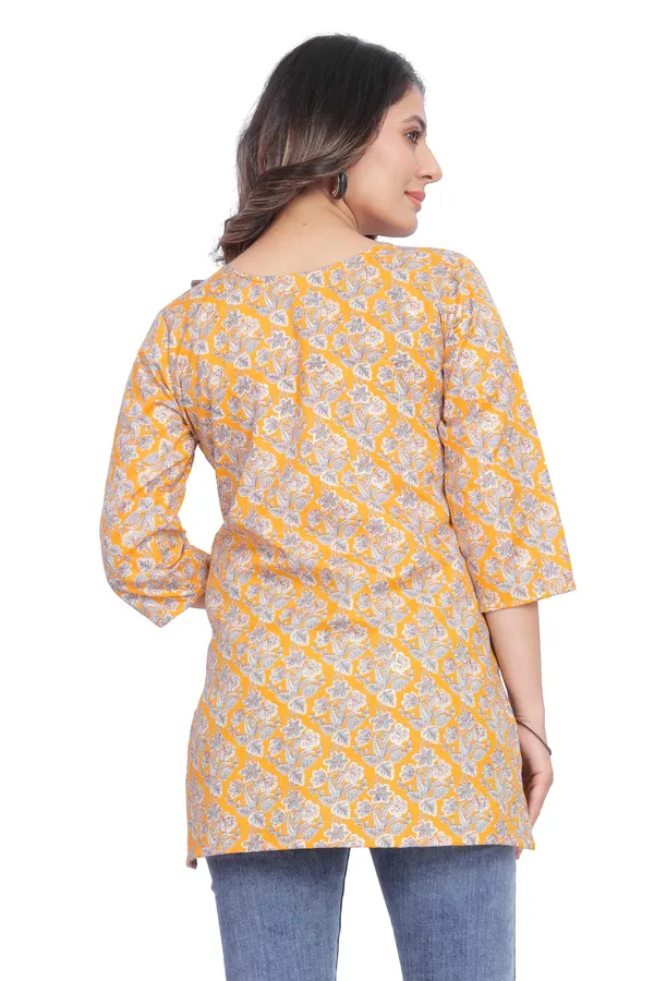 Women_Jaipuri_Cotton_Printed_Short_Kurta_Top