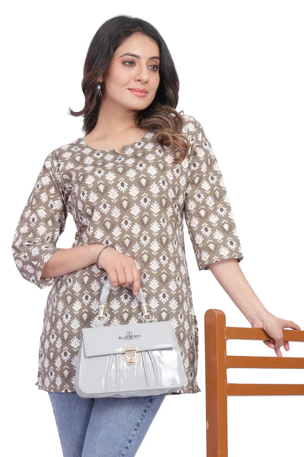 Women_Jaipuri_Cotton_Printed_Short_Kurta_Top