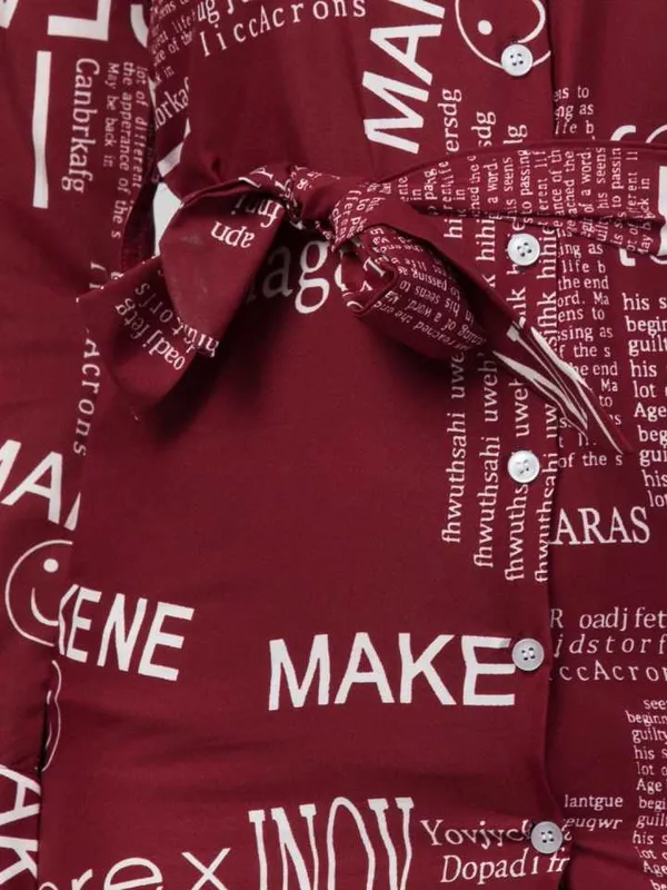 Women_Maroon_&_White_Text_Paper_Crepe_Printed_Spread_Collar_Casual_Dresses