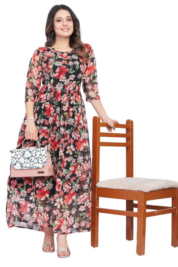 Women_Maxi_Length,_Fit_And_Flare_&_A-line_Georgette_Dress