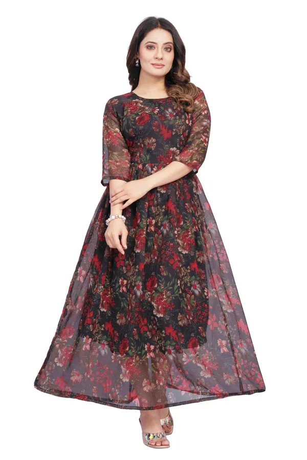 Women_Maxi_Length,_Fit_And_Flare_&_A-line_Georgette_Dress
