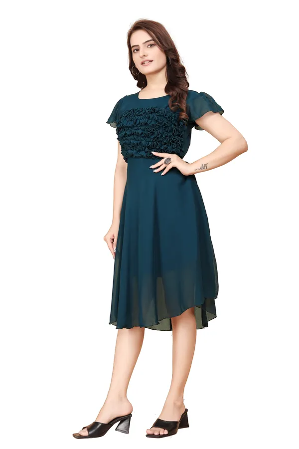 Women_Morpich_Solid_Knee_Length,_Fit_And_Flare_&_A-line_Georgette_Dress