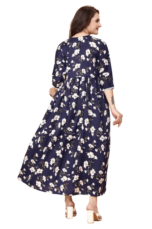 Women_Navy_Blue_Crepe_Floral_Print_V-Neck_Aliya_Cut_Dress