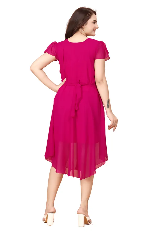 Women_Rani_Solid_Knee_Length,_Fit_And_Flare_&_A-line_Georgette_Dress