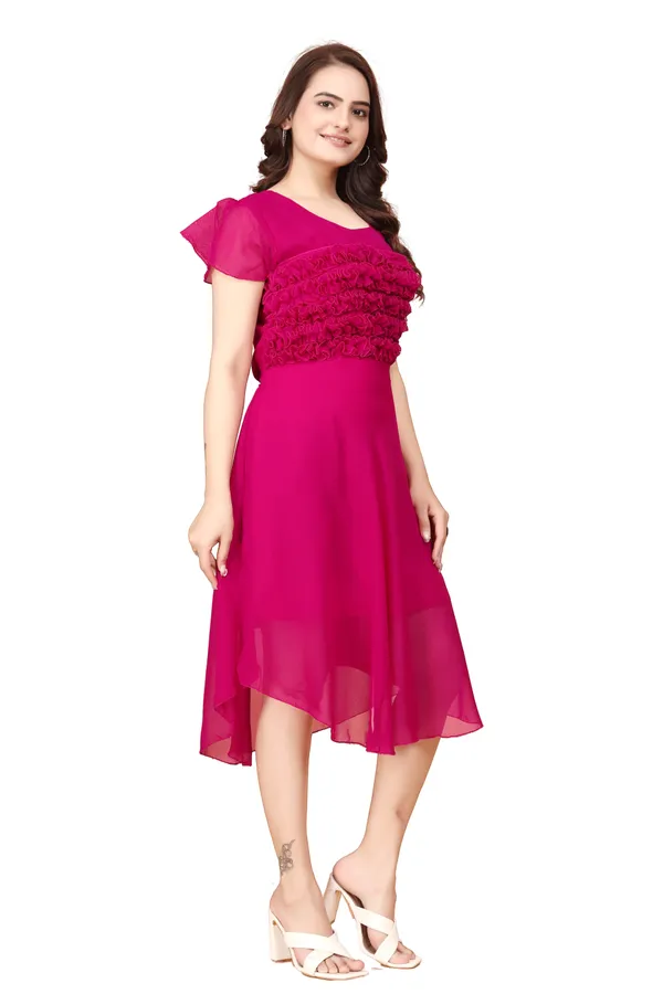 Women_Rani_Solid_Knee_Length,_Fit_And_Flare_&_A-line_Georgette_Dress