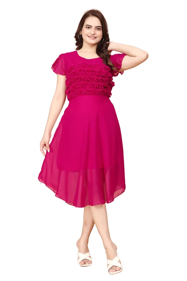 Women_Rani_Solid_Knee_Length,_Fit_And_Flare_&_A-line_Georgette_Dress