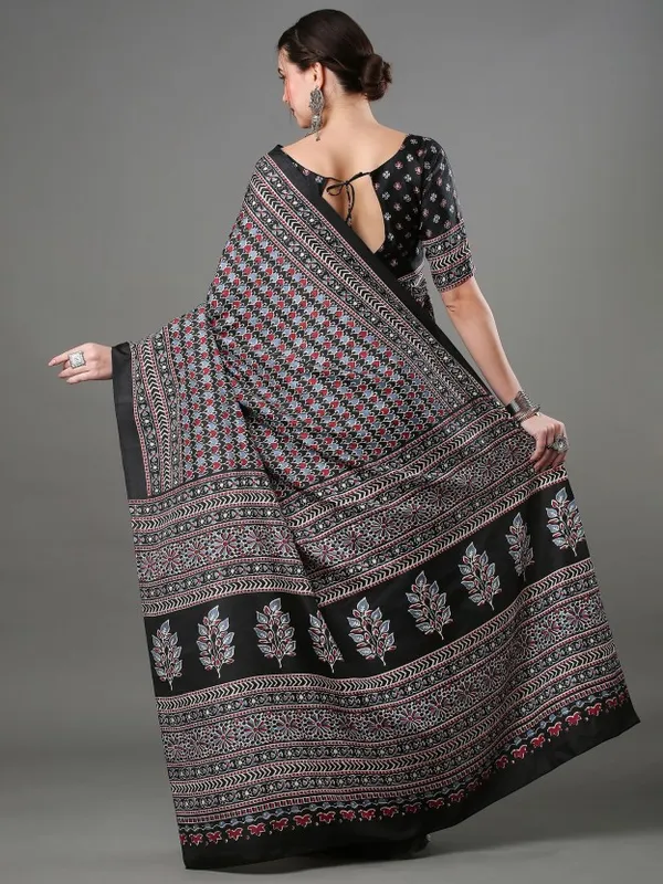 Multi_Colour_Linen_Saree_(With_Unstitched_Blouse_Piece)_(For_Women)
