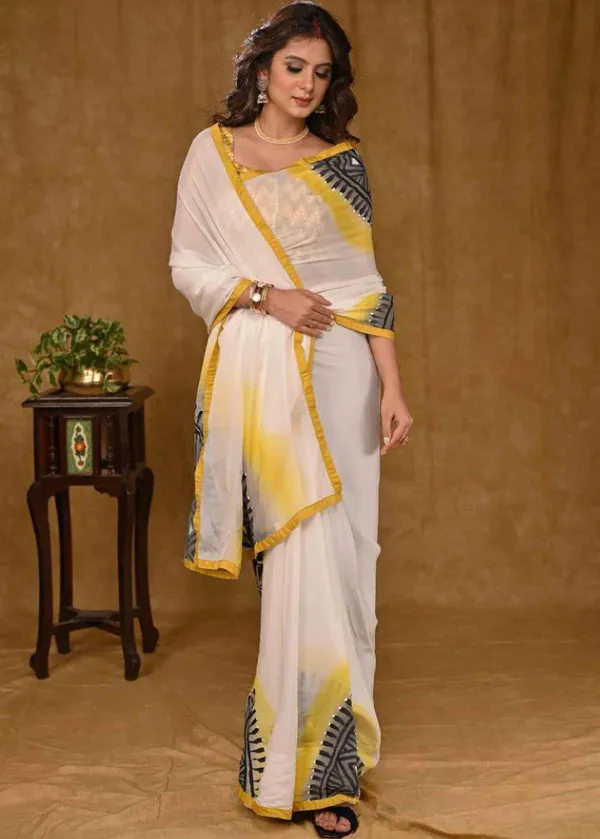 White_Colour_Linen_Saree_(With_Unstitched_Blouse_Piece)_(For_Women)