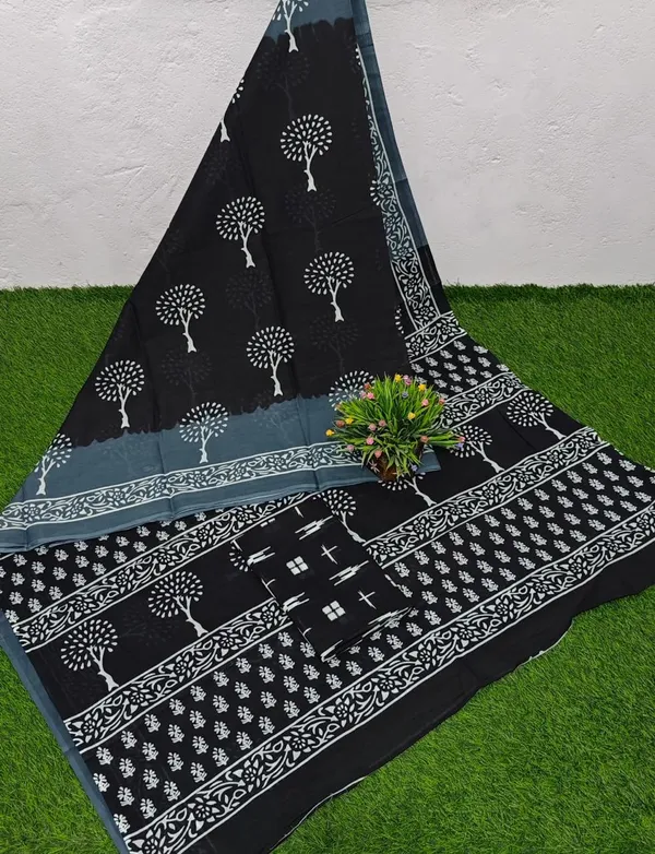 Multi_Colour_Linen_Saree_(With_Unstitched_Blouse_Piece)_(For_Women)