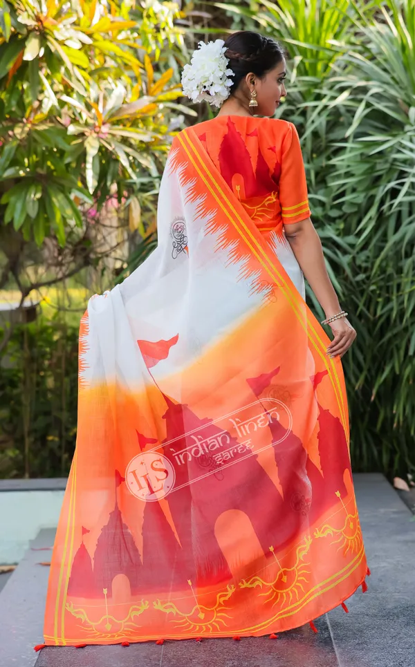Multi_Colour_Linen_Saree_(With_Unstitched_Blouse_Piece)_(For_Women)