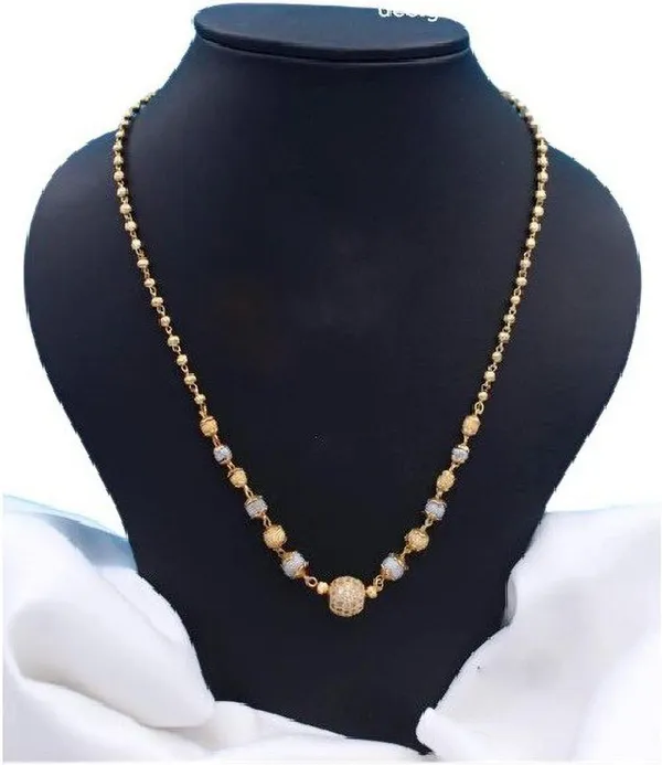 Diamond_Gold-Plated_Brass_Chain_Necklace