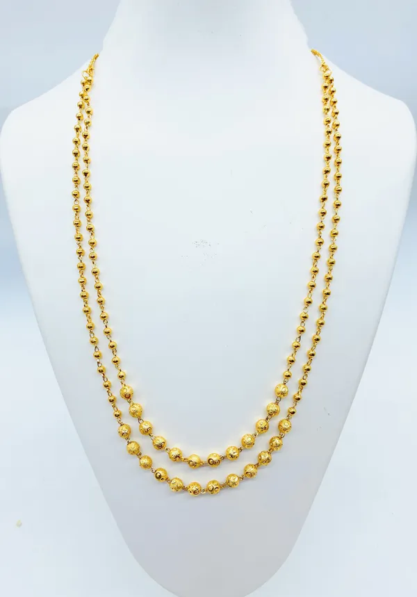 Gold_Plated_2_Line_Ball_Chain_24_Inch_Jewellery