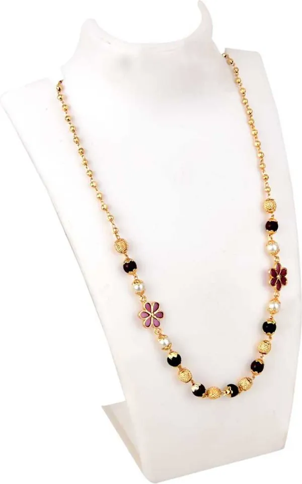 Gold_Plated_Ruby_Stone_Flower_Design_Chain