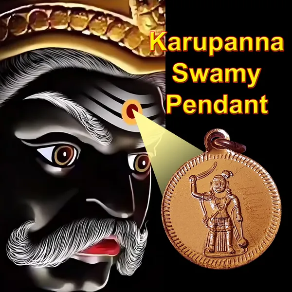 Karupanna_Swamy_Copper_Pendant