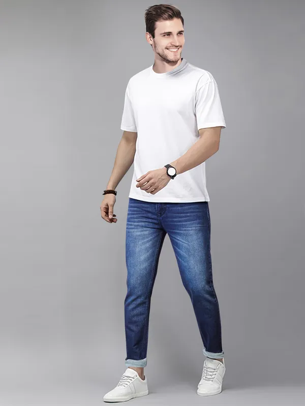 Slim_and_Faded_Men's_Darkblue_Jeans