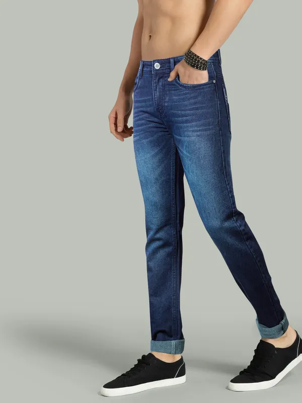 The_Denim_Drift_Men's_Darkblue_Jeans