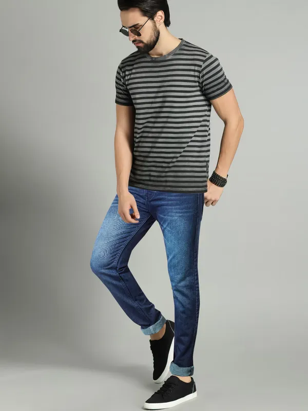 The_Denim_Drift_Men's_Darkblue_Jeans