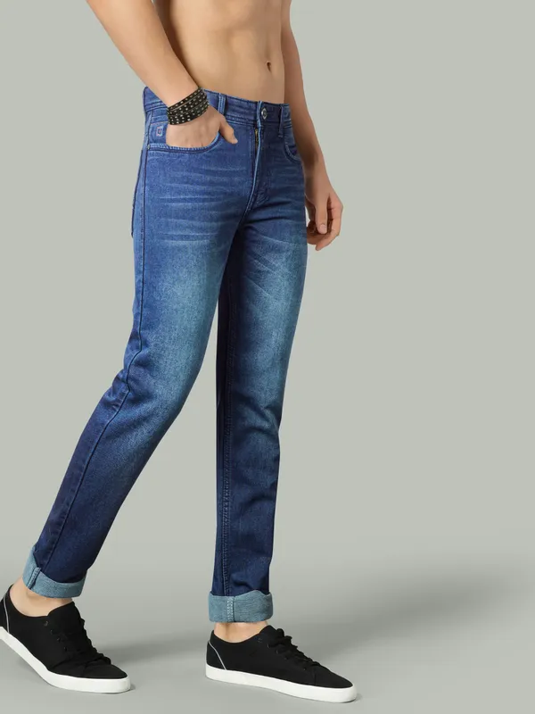 The_Denim_Drift_Men's_Darkblue_Jeans