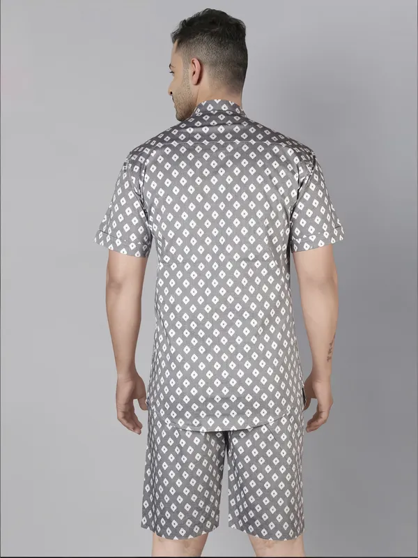 The_Maverick_Match_Men's_Grey_Print_Co-ord_set