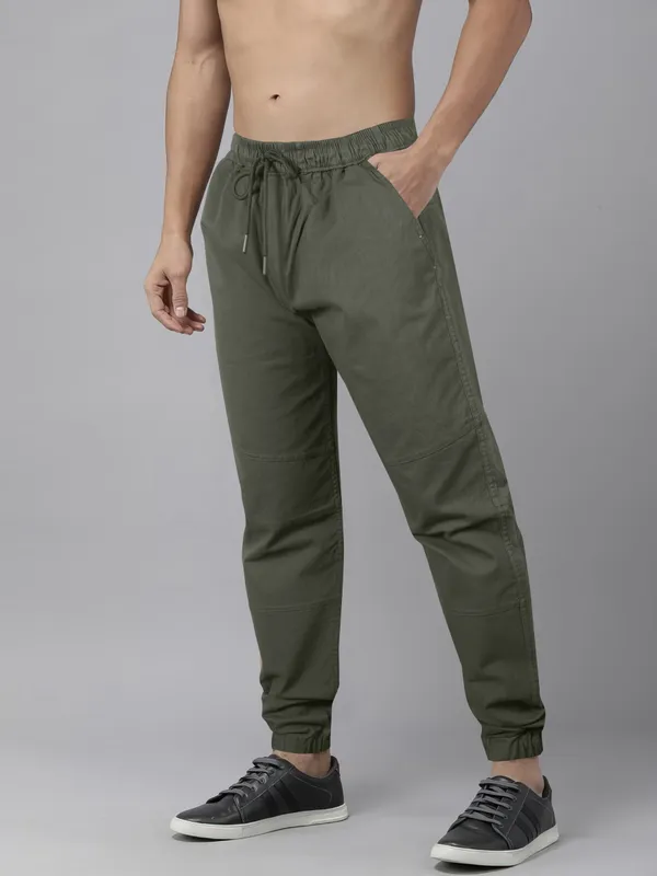 Darkgreen_Military-Inspired_Track_Pants