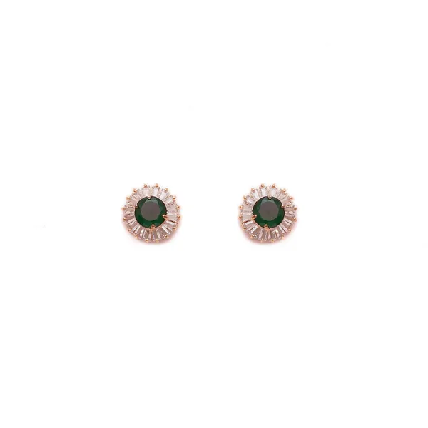 Emerald_Colour_Diamond_Look_Studs