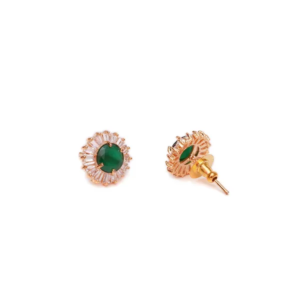 Emerald_Colour_Diamond_Look_Studs