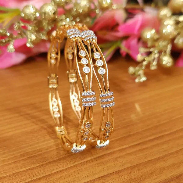 Light Weight Gold Bangles New Designs Jewelatoz Gold Plated
